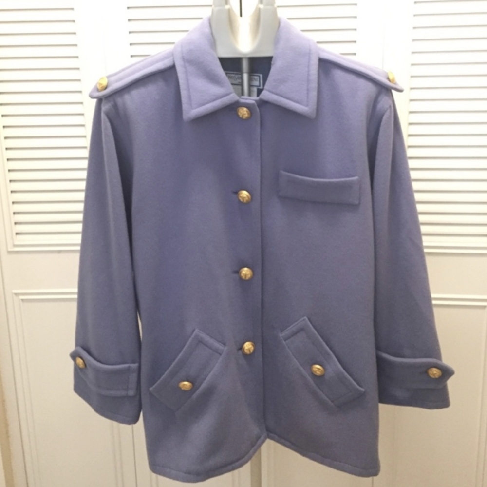 Yves Saint Laurent Vintage Periwinkle Coat